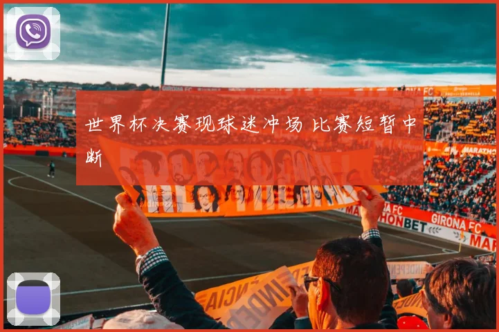 世界杯决赛现球迷冲场 比赛短暂中断